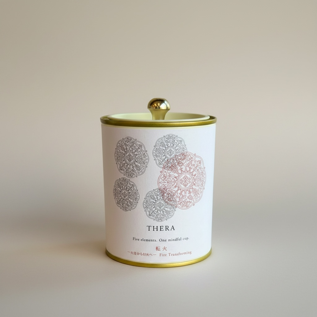 五行YOJO茶　火（夏）～火定から灯火へ～　10包缶入り　＊1包=2g